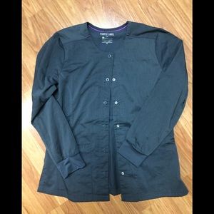 Healing Hands Gray scrub jacket